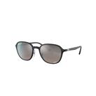 Ray-Ban Sunglasses Unisex Rb4341ch Chromance - Black Frame Silver Lenses Polarized 51-20