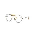 Ray-Ban Eyeglasses Unisex Rb8063 Titanium Optics - Gold Frame Clear Lenses 55-16