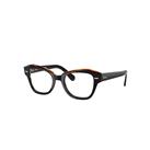 Ray-Ban Eyeglasses Unisex State Street Optics - Black Frame Clear Lenses 48-20