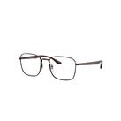 Ray-Ban Eyeglasses Unisex Rb6469 Optics - Brown Frame Clear Lenses 50-19