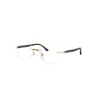 Ray-Ban Eyeglasses Unisex Rb8768 Optics - Transparent Brown Frame Clear Lenses 48-18