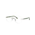 Ray-Ban Eyeglasses Unisex Rb8768 Optics - Military Green Frame Clear Lenses 48-18