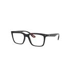 Ray-Ban Eyeglasses Unisex Rb7192m Scuderia Ferrari Collection - Black Frame Clear Lenses Polarized 5