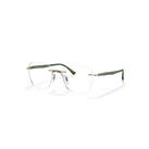 Ray-Ban Eyeglasses Unisex Rb8769 Optics - Military Green Frame Clear Lenses 49-18