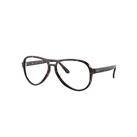 Ray-Ban Eyeglasses Unisex Vagabond Optics - Havana Frame Clear Lenses 58-15