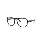 Ray-Ban Eyeglasses Unisex State Side Optics - Havana Frame Clear Lenses 55-17