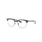 Ray-Ban Eyeglasses Unisex Rb7186 Optics - Green Frame Clear Lenses 51-19