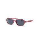 Ray-Ban Sunglasses Children Rb9074s Kids - Fuchsia On Rubber Pink Frame Grey Lenses 41-16