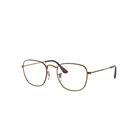 Ray-Ban Eyeglasses Unisex Frank Optics - Antique Gold Frame Clear Lenses 48-20