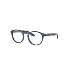 Ray-Ban Eyeglasses Unisex Rb5283 Optics - Blue Frame Clear Lenses 49-21