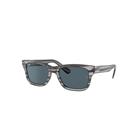 Ray-Ban Sunglasses Man Burbank - Grey Frame Blue Lenses 55-20