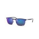 Ray-Ban Sunglasses Unisex Rb3686 Chromance - Blue Frame Blue Lenses Polarized 57-19