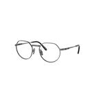 Ray-Ban Eyeglasses Unisex Jack II Titanium Optics - Gunmetal Frame Clear Lenses Polarized 53-20