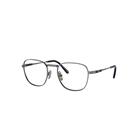 Ray-Ban Eyeglasses Unisex Frank II Titanium Optics - Gunmetal Frame Clear Lenses Polarized 48-20