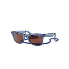 Ray-Ban Sunglasses Unisex Original Wayfarer Colorblock - Transparent Blue Frame Red Lenses 50-22