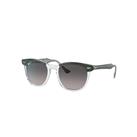 Ray-Ban Sunglasses Unisex Hawkeye - Green On Transparent Frame Grey Lenses Polarized 52-21