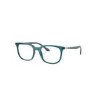 Ray-Ban Eyeglasses Unisex Rb7211 Optics - Blue Frame Clear Lenses Polarized 50-19