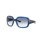 Ray-Ban Sunglasses Unisex Rb4347 - Black Frame Blue Lenses 60-18