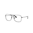 Ray-Ban Eyeglasses Unisex Rb6498 Optics - Black Frame Clear Lenses Polarized 57-15
