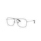 Ray-Ban Eyeglasses Unisex Rb6498 Optics - Silver Frame Clear Lenses Polarized 55-15