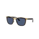 Ray-Ban Sunglasses Unisex Clyde - Havana On Gold Frame Blue Lenses 53-22