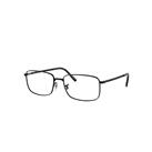 Ray-Ban Eyeglasses Unisex Rb3717 Optics - Black Frame Clear Lenses Polarized 54-18
