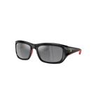 Ray-Ban Sunglasses Man Rb4405m Scuderia Ferrari Collection - Black On Red Frame Silver Lenses 59-19