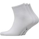 Reebok Original 3 Pack mens ankle Logo Socks in White UK size 6.5 - 10 3870TG - 6.5 - 10 Regular