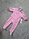 Baby girls reebok fleece babygrow pramsuit 0-3 months zip up sports designer