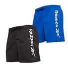 Mens Reebok Logo Above Knee Mesh Lined Beach Swim Shorts - XL Regular