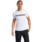 REEBOK Men's White Delta Logo Tee RRP £30 - XS Regular