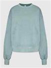 Reebok Women's Grey Classics Natural Dye Fleece Crewneck Sweater RRP £55 - L Regular