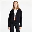 REEBOK Women's Black Dreamblend Cotton Full-zip Hoodie RRP £70 - XL Regular
