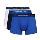 Reebok Mens 3 Pack Boxer Short Sports Warden Trunks Polyester Blend Underwear - S, M, L, XL Regular