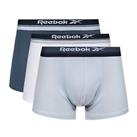 Reebok Mens 3 Pack Boxer Short Sports Trunk BAILEY Logo Wasit Underwear - S, M, L, XL Regular