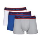Reebok 3 Pack Mens Boxer Short Sports Brandan Trunk Logo Waistband Underwear - S, M, L, XL Regular