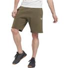 REEBOK Men's Identity Training Shorts Bottom Cotton Army Green Half Pants NEW - L Regular