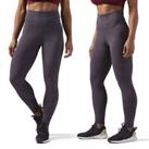 Reebok Womens Perforated High Rise Tight Full Length New Gym Training Leggings - As Shown Regular