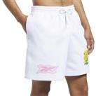 Brand New Retro 90s Reebok Classics Mens Fleece Shorts White Size Extra Large - XL Regular