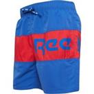 Brand New Men's Reebok Mesh Lined Swimming Shorts Vector Blue,Red Size X Large - XL Regular