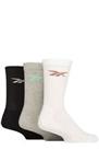 Reebok Crew Socks Mens & Ladies - 'Essentials' Cotton with Arch Support- 3 Pairs - 6.5-8 UK Regu