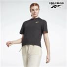 Reebok GR9441 Women Fitness & Training Black T-Shirt Top Size S - S Regular