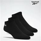 Reebok FL5223 Active Core Low-Cut Socks 3 Pairs Black Small - S Regular