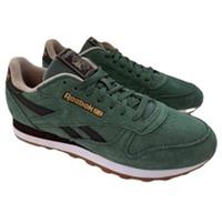 Reebok Classic Green / Black Suede Mens Trainers Size UK 9 New