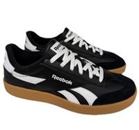 Reebok Smash Edge Low-Top Trainers Black / White Mens UK 8 New