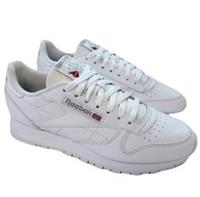 Reebok Classic Leather Trainers Triple White Mens Size UK 7.5 New