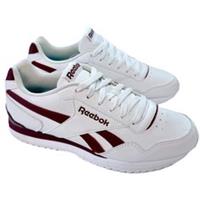 Reebok Royal Glide Ripple Mens Trainers White / Burgundy Size UK 6
