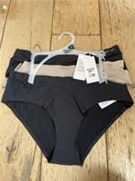 Reebok 3 Pack Bonded Brief SEAMLESS no vpl black nude bnwt
