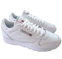 Reebok Classic White Leather Trainers Mens Size UK 10 New
