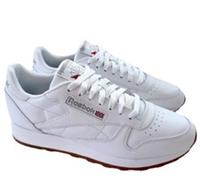 Reebok Classic White Leather Trainers Mens Size UK 8 New